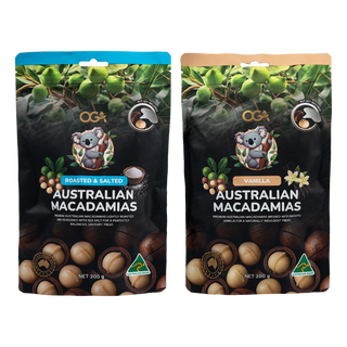 Australian Macadamias — both flavours